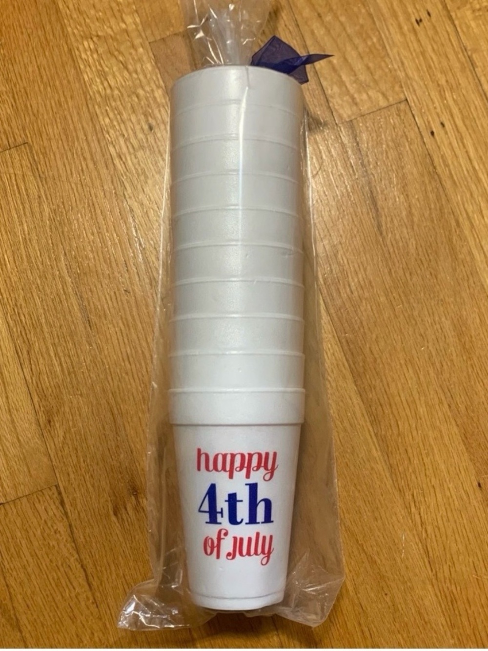 Meri Meri Happy 4th Of July Styrofoam Party Cups Set Of 10 White Sealed New